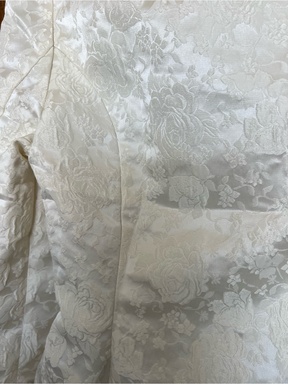 Cider Ivory Brocade Button-Front Jacket - Picture 3 of 6